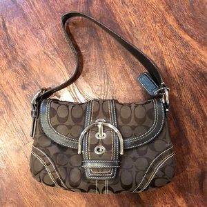 Coach purse (dark brown)